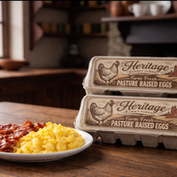 Pasture-Raised Farm Fresh Chicken Eggs - 1 Dozen - Heritage Family Farms